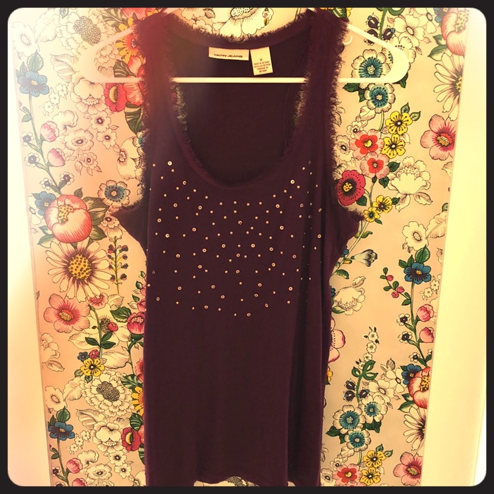 Purple dressy tank